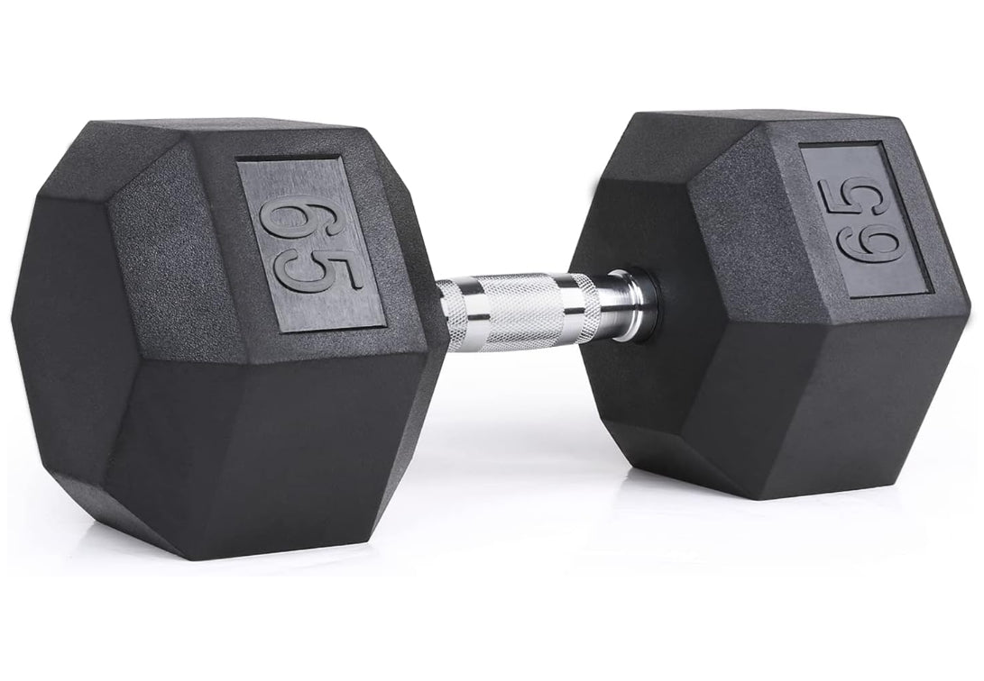 LIONSCOOL Rubber Encased Hex Dumbbells LIONSCOOL
