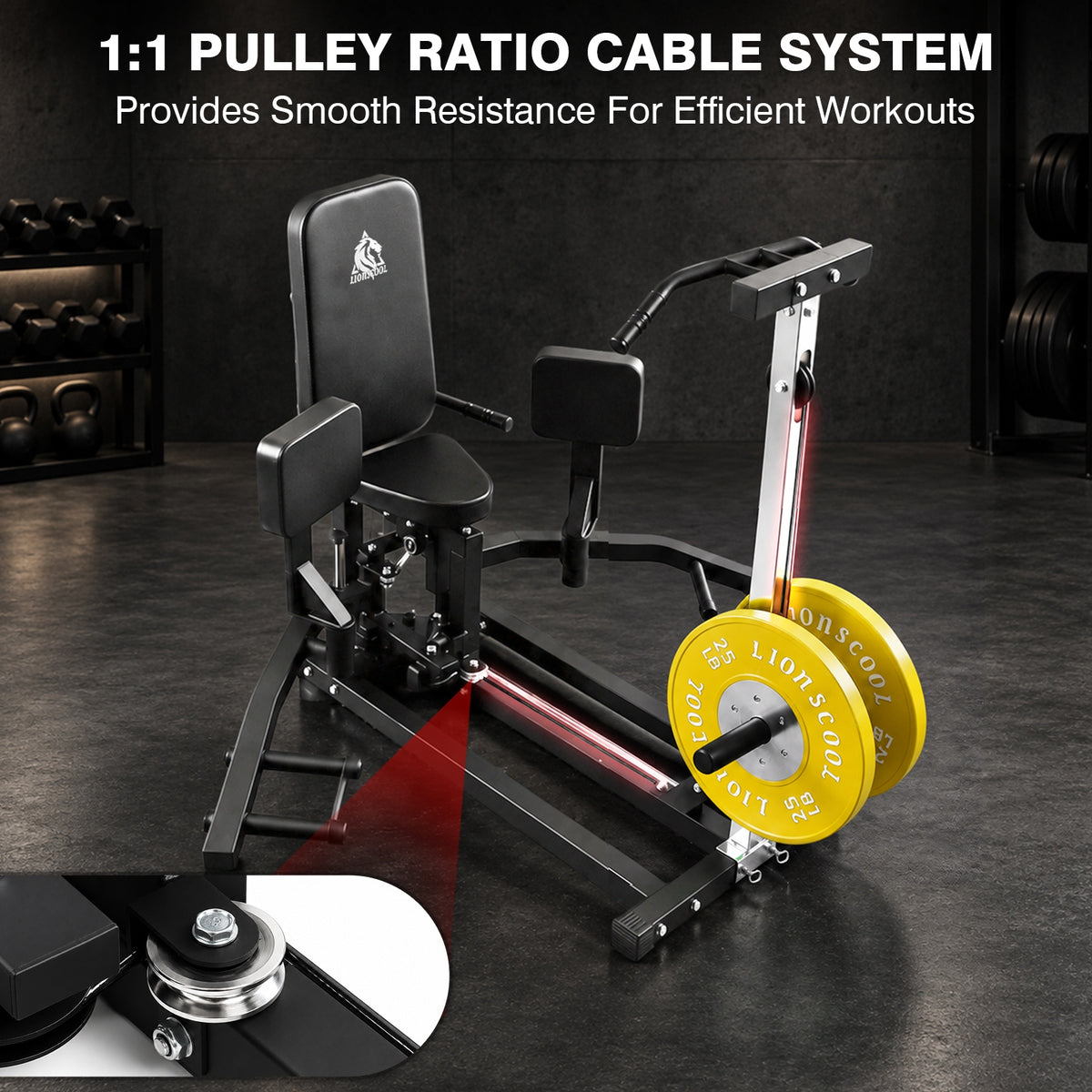 Lionscool Plate-Loaded Hip Abductor And Adductor Machine