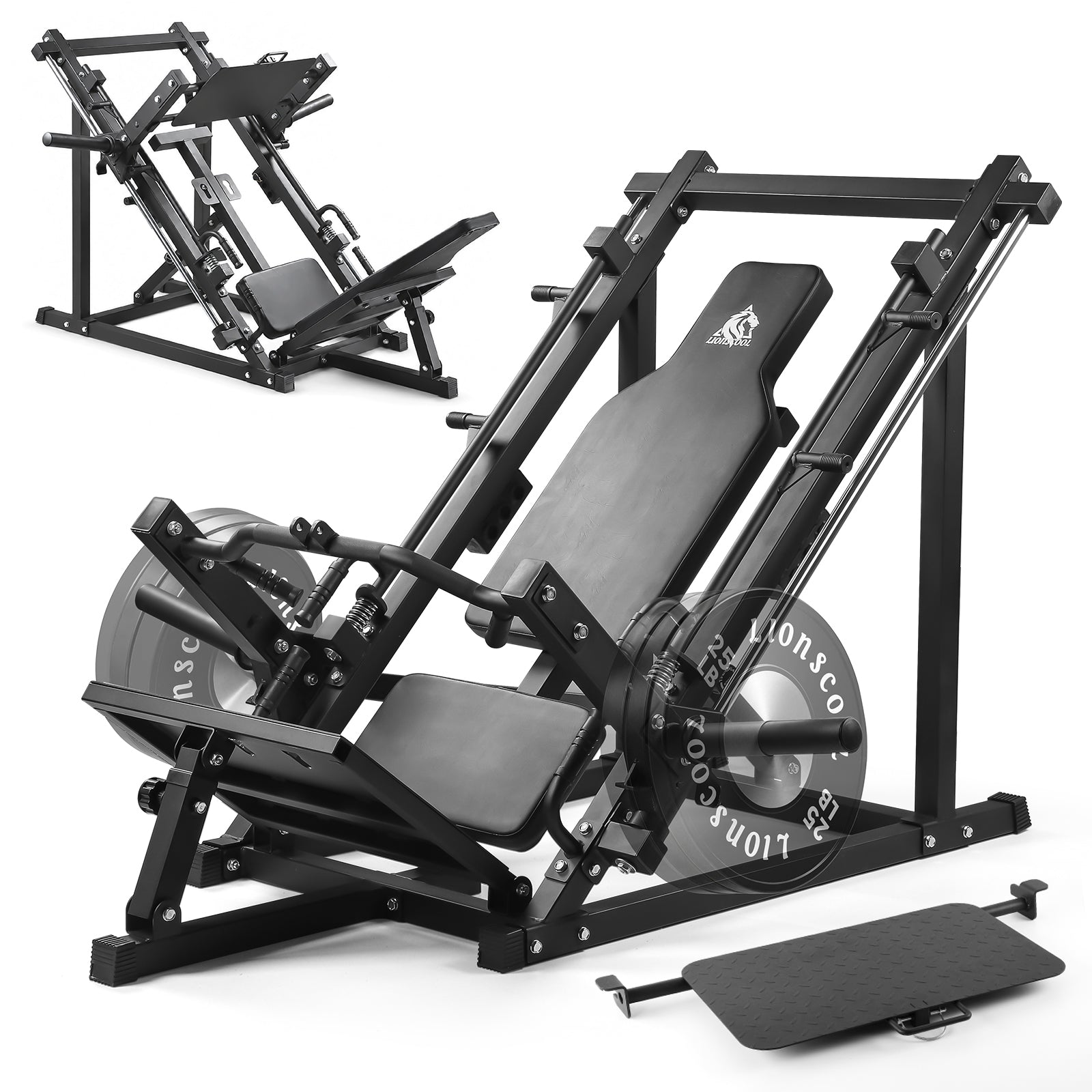 Lionscool 2-in-1 Linear Row Machine & Leg Press machine LIONSCOOL