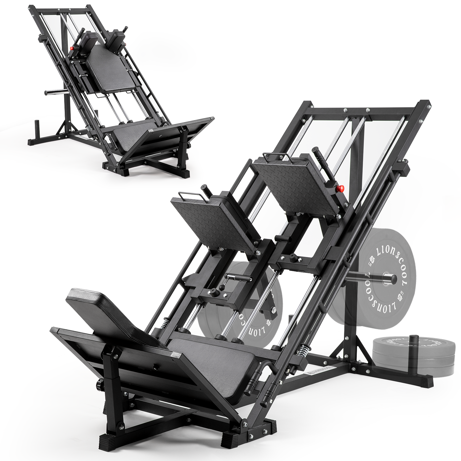 LIONSCOOL LP01 3-in-1 Iso Leg Press Hack Squat Machine LIONSCOOL
