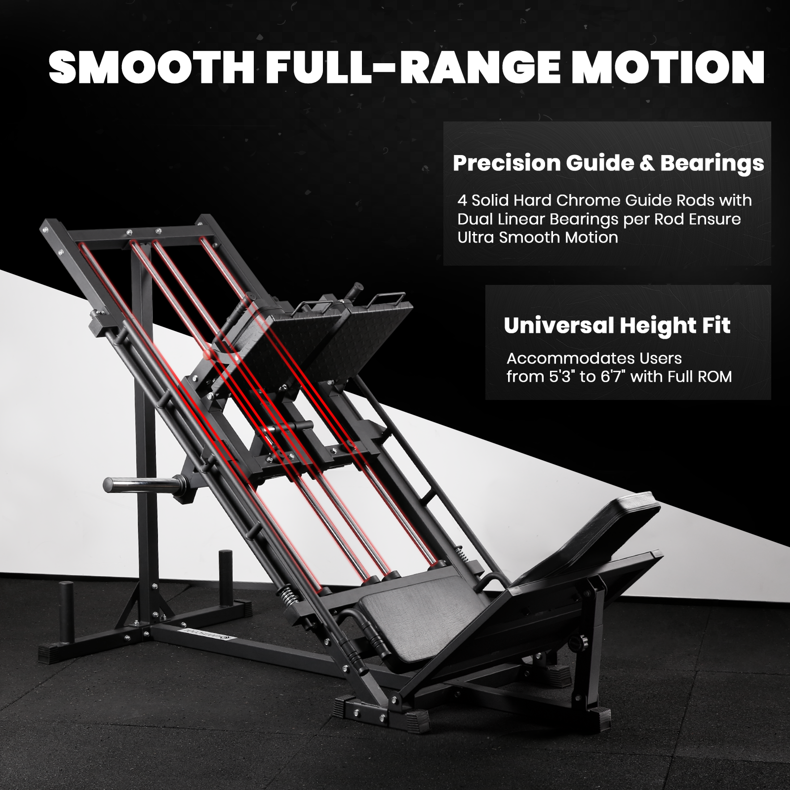 LIONSCOOL LP01 3-in-1 Iso Leg Press Hack Squat Machine LIONSCOOL