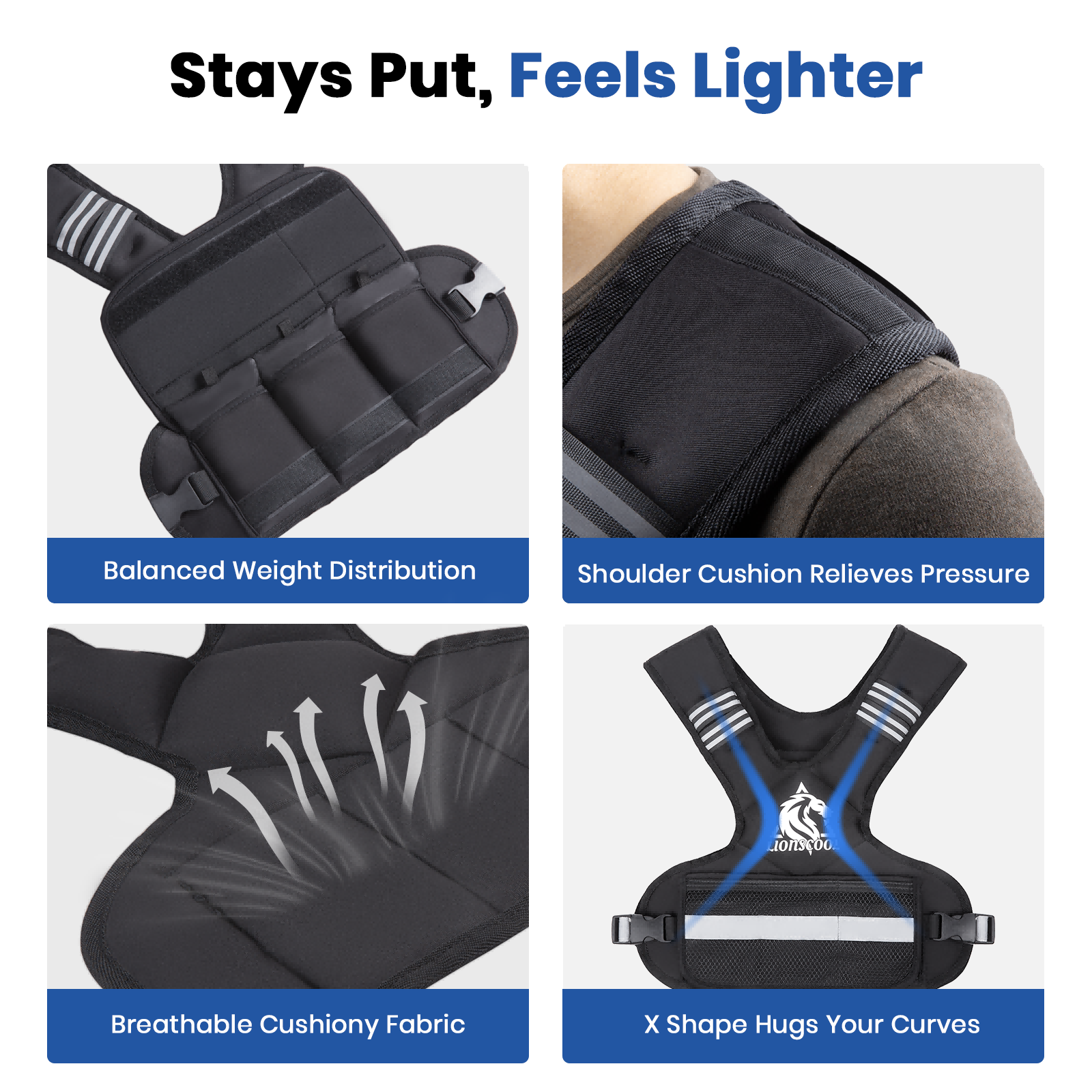 Lionscool Training Weight Vest LIONSCOOL