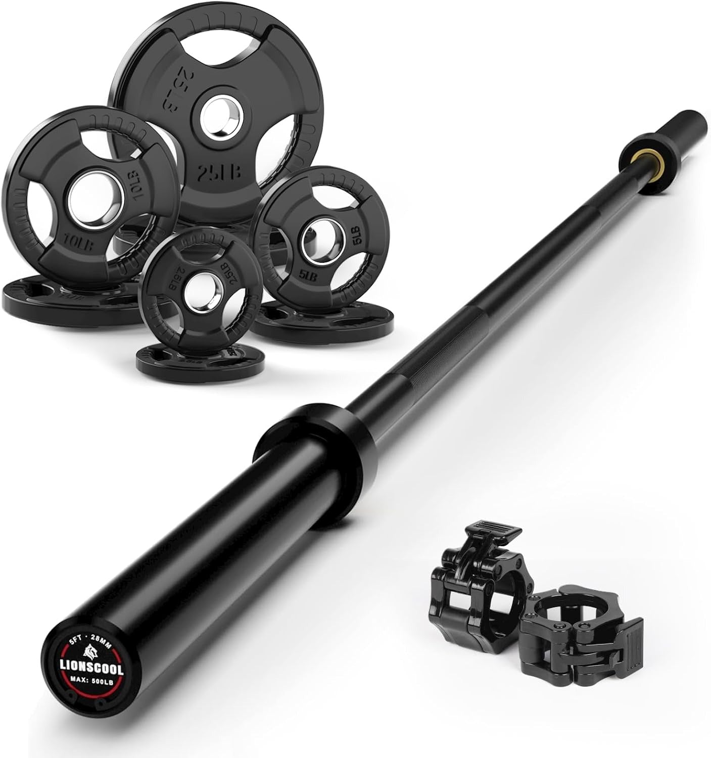 Olympic Bar and Weight Sets (35lb or 85lb weights) LIONSCOOL