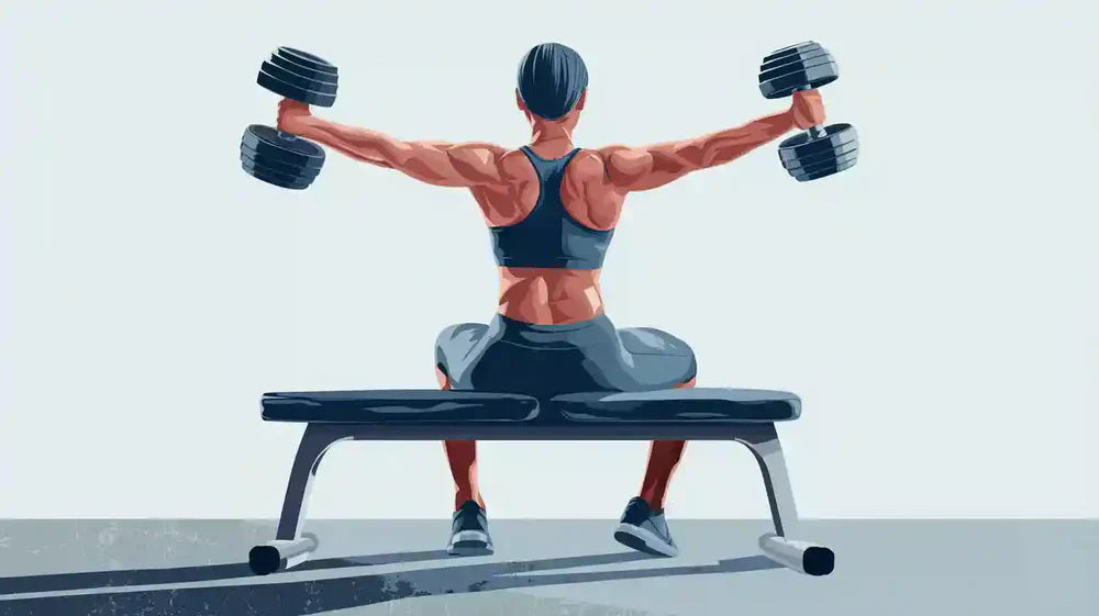 seated dumbbell lateral raise​