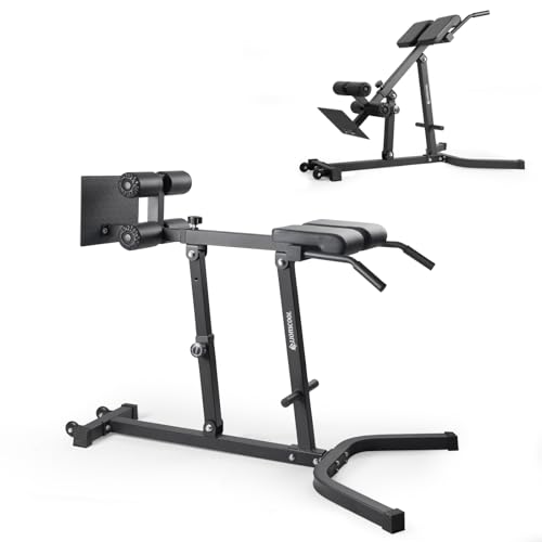 LIONSCOOL Heavy-duty Adjustable Roman Chair (Back Extension Bench)