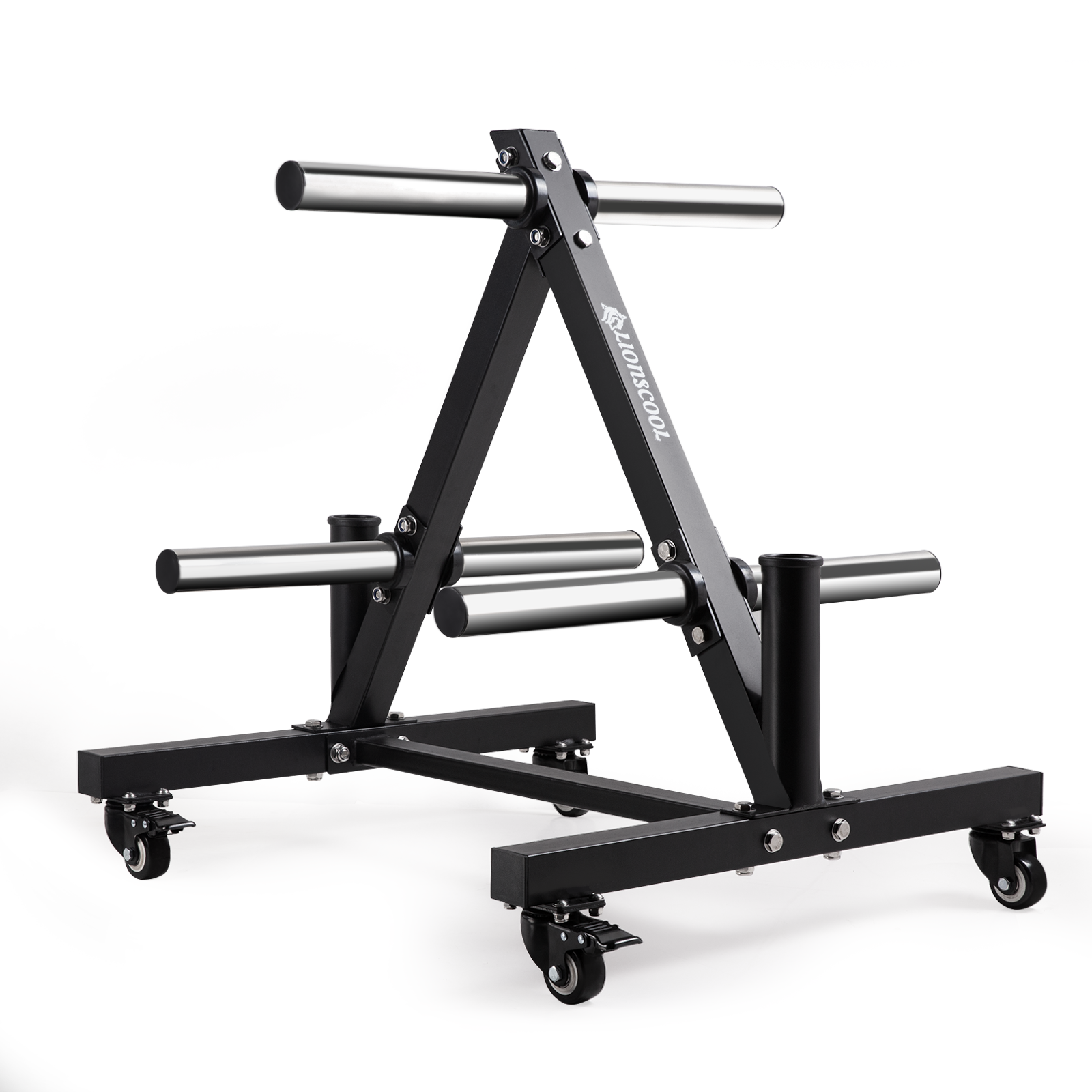 Olympic Weight Plate Tree Bumper Plate Storage Rack LIONSCOOL
