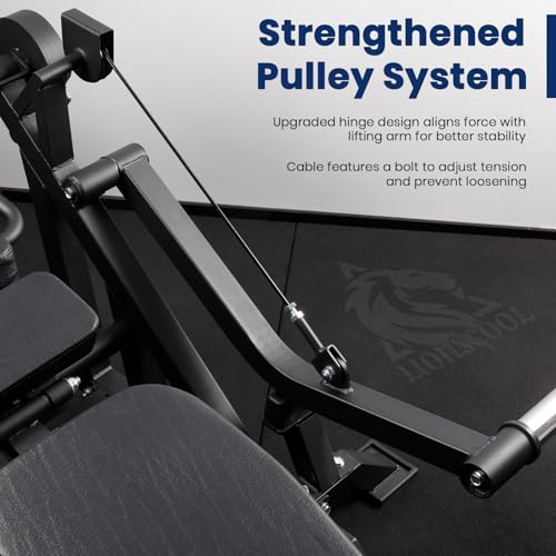 LIONSCOOL Leg Extension, Leg Curl & Exercise Bench V3.0 – Home and Garage Gym Solution