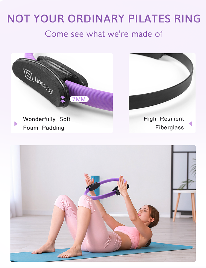 LIONSCOOL PILATES RING SET - Purple