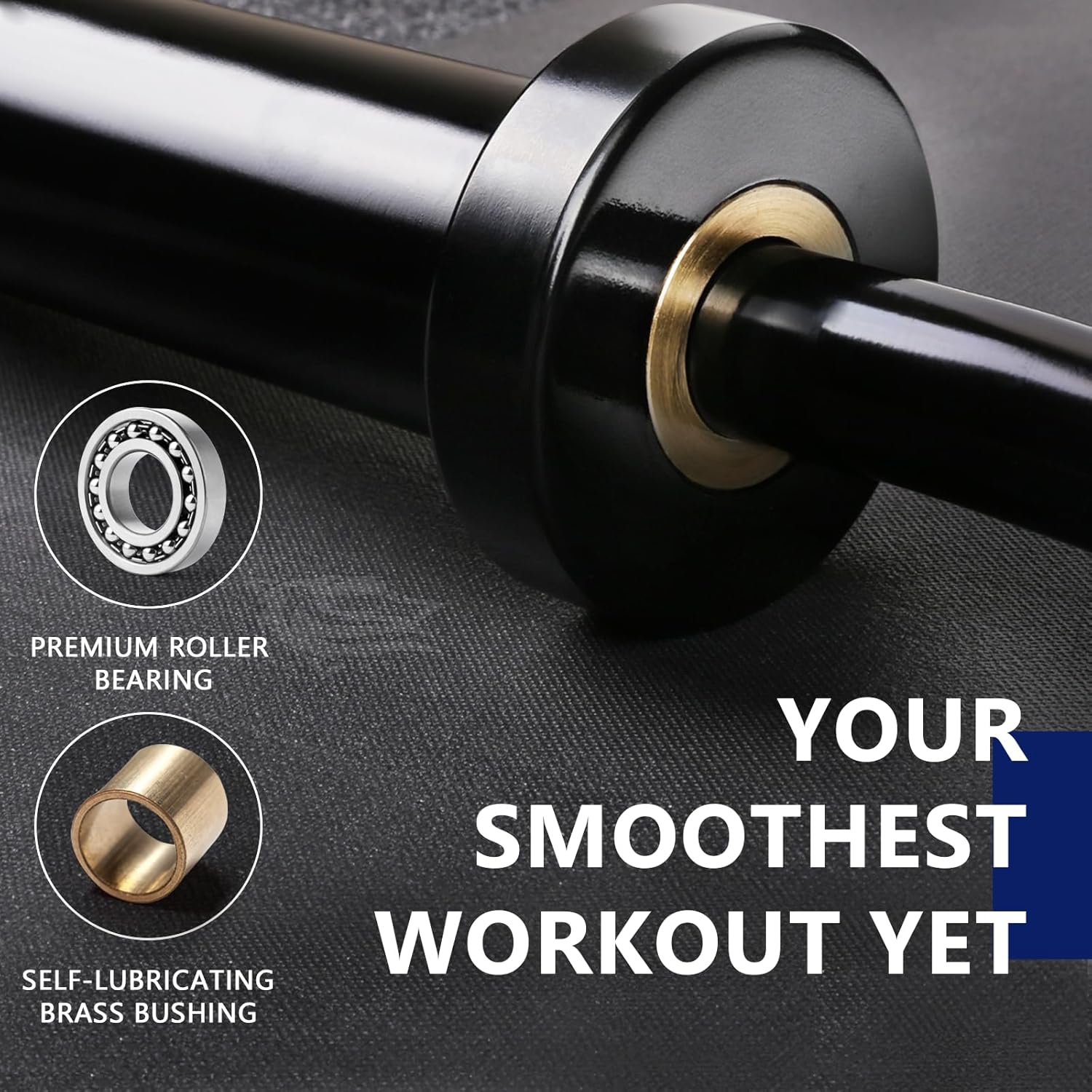 LIONSCOOL Curl bar for Strength Training and Olympic Weightlifting, 2 Inch Bar for Squats, Curls, Deadlifts, Presses, Hip Thrusts, 350LBS Weight Capacity Available(EZ Bar+85LB grip weight plates)