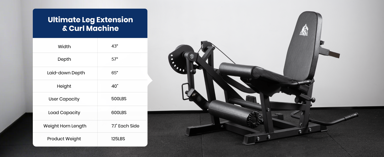 LIONSCOOL Leg Extension, Leg Curl & Exercise Bench V4.0