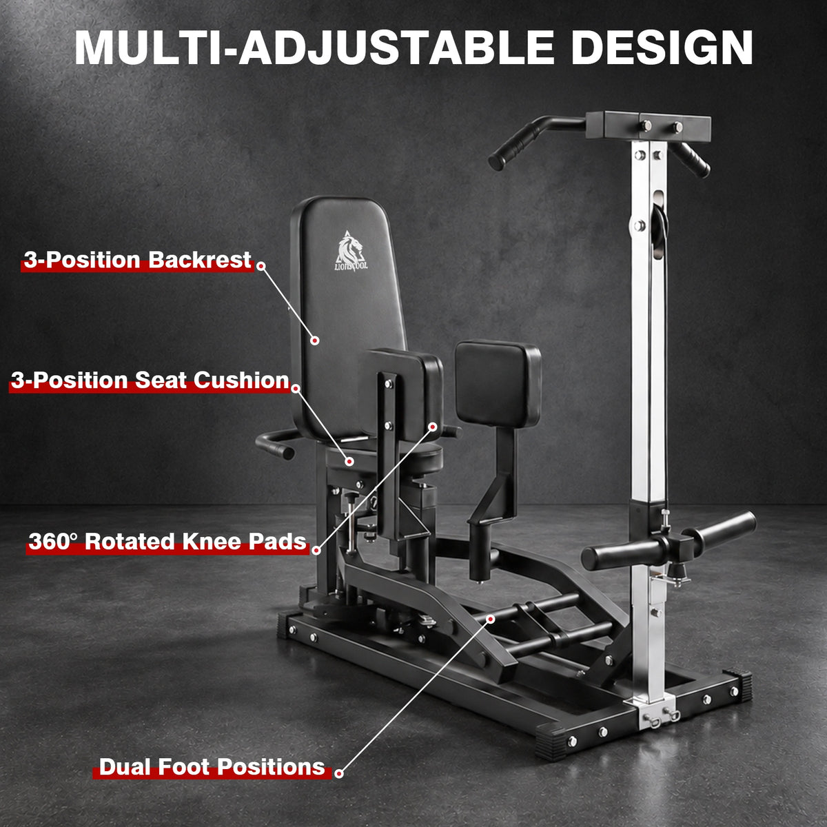 Lionscool Plate-Loaded Hip Abductor And Adductor Machine