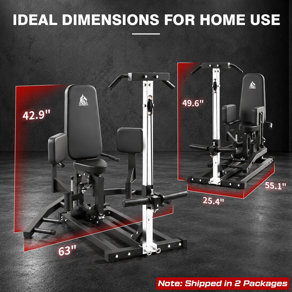 Lionscool Plate-Loaded Hip Abductor And Adductor Machine