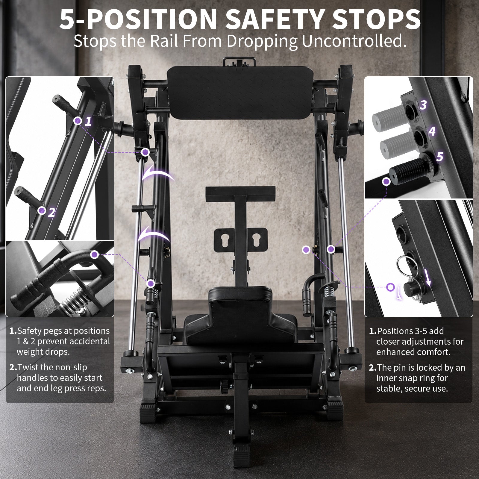Lionscool 2-in-1  Linear Row Machine & Leg Press machine LIONSCOOL