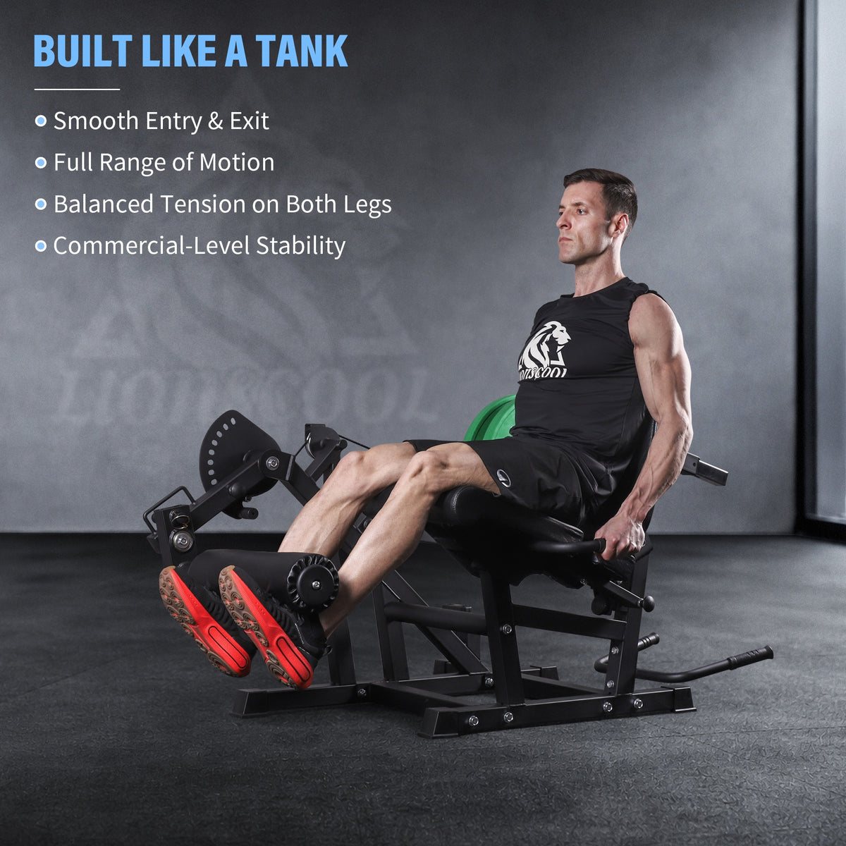 LIONSCOOL Leg Extension and Curl Machine V4.0, Adjustable Seated and ...