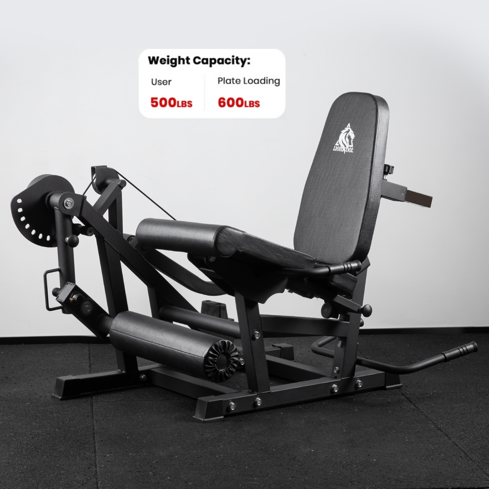 LIONSCOOL Leg Extension and Curl Machine V4.0, Adjustable Seated and ...