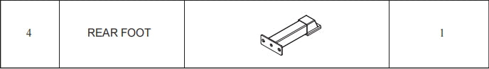 Leg Extension Machine Rear Foot LIONSCOOL