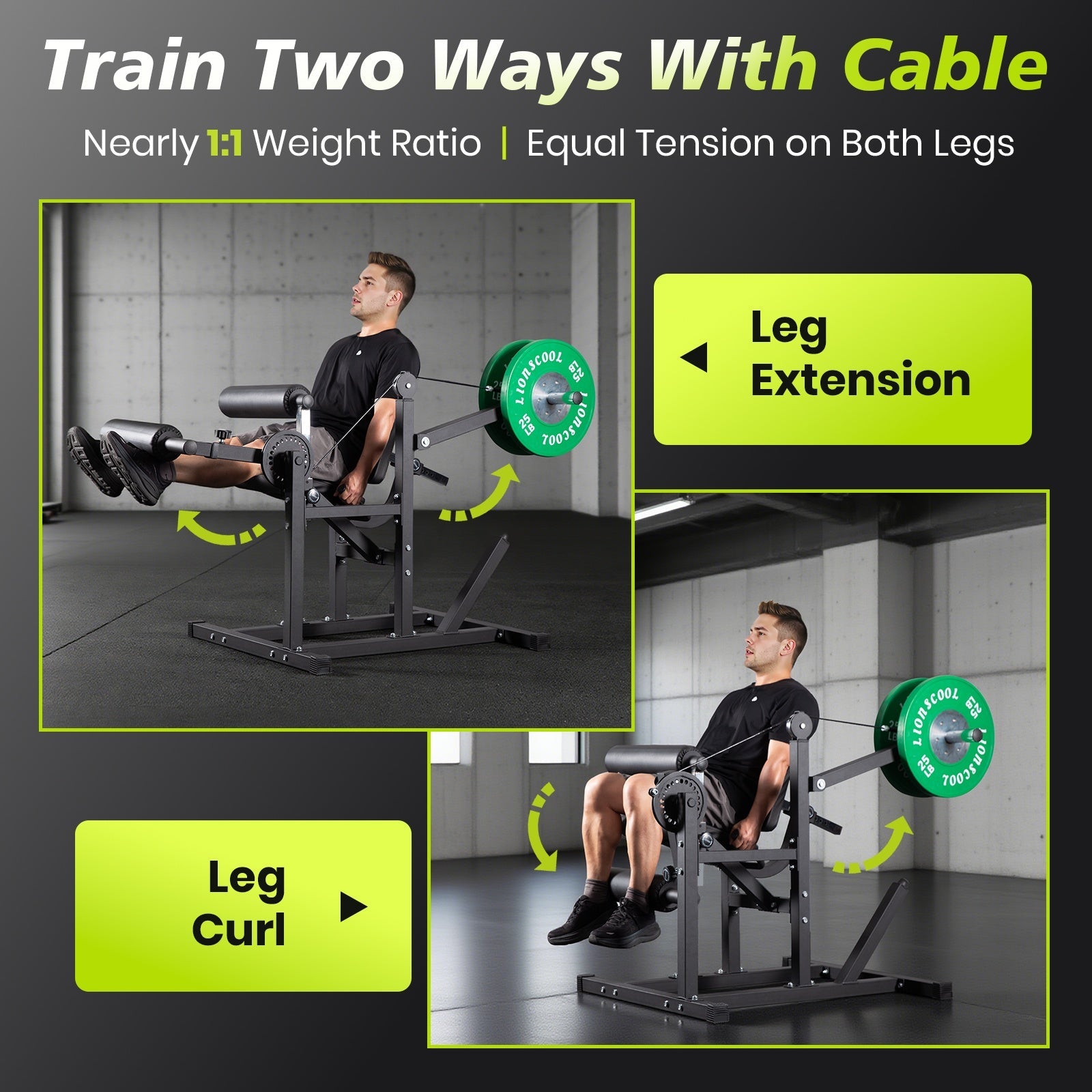 Lionscool Seated Curl Extension Machine LIONSCOOL