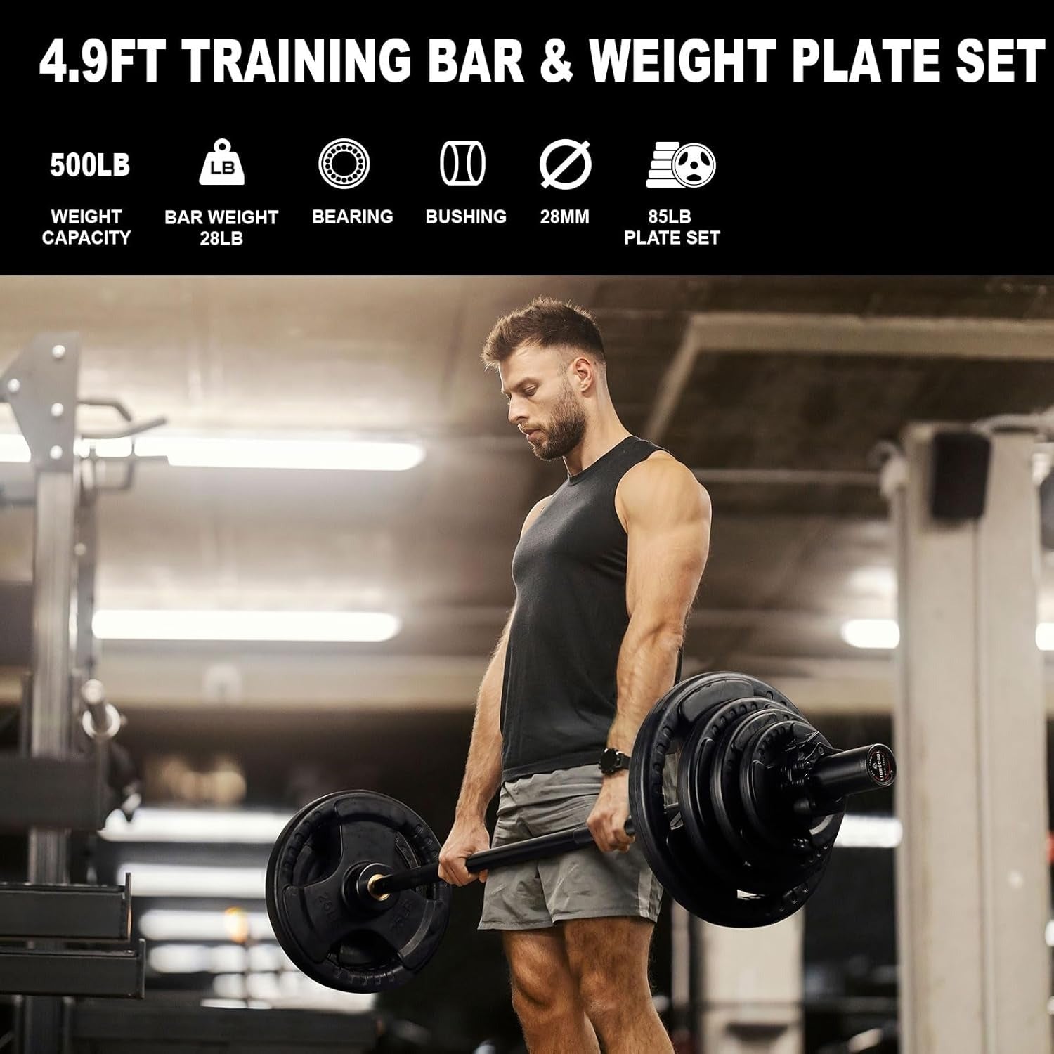 Olympic Bar and Weight Sets (35lb or 85lb weights) LIONSCOOL